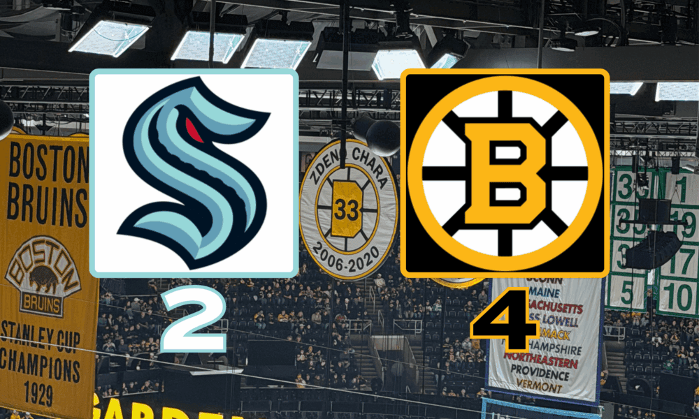 Kraken 2 Bruins 4 Jan 15 2026