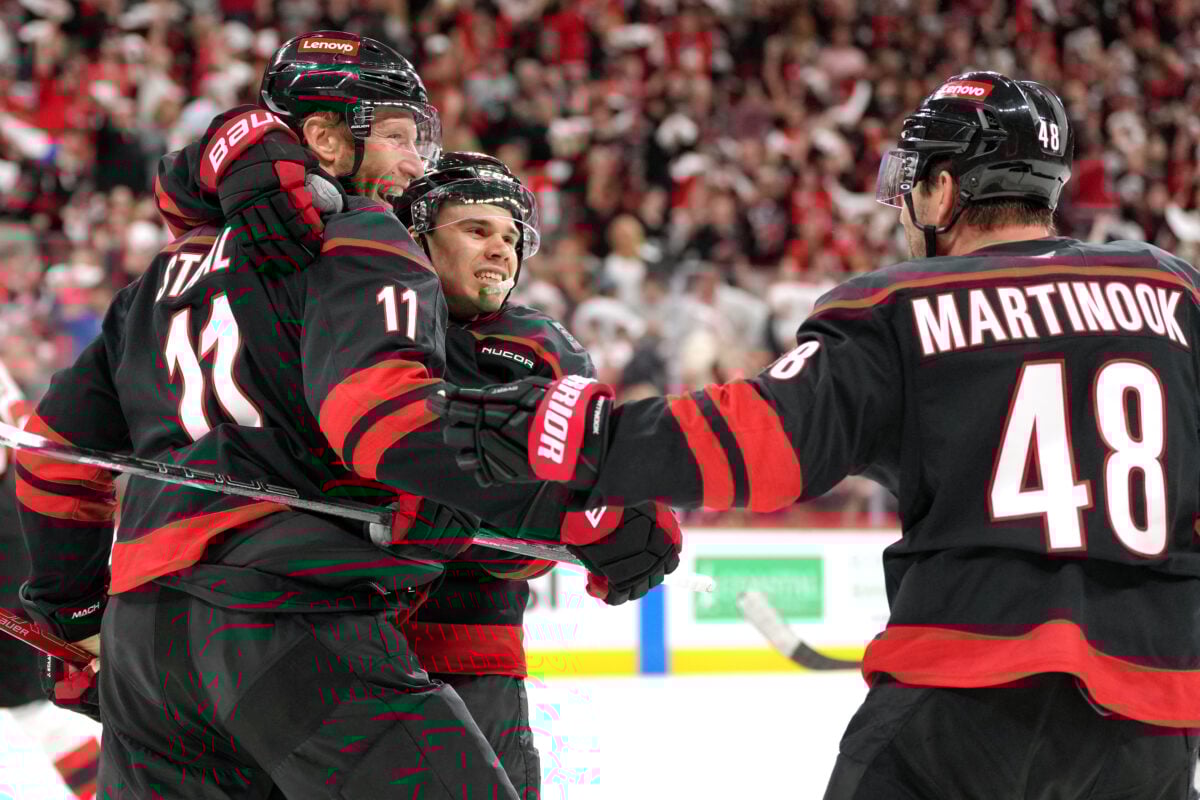 Jordan Staal Logan Stankoven Jordan Martinook Carolina Hurricanes