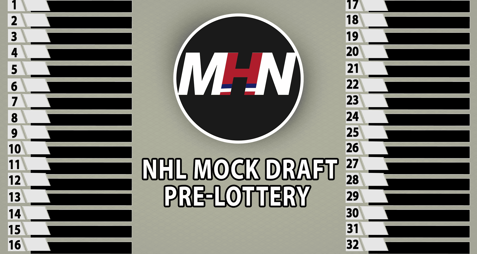MHN 2022 Mock Draft: Lottery Edition
