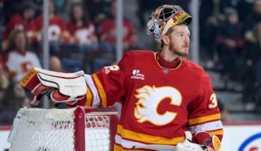 Calgary Flames leaning heavily on Dustin Wolf with Devin Cooley ill: 'It’s not ideal'