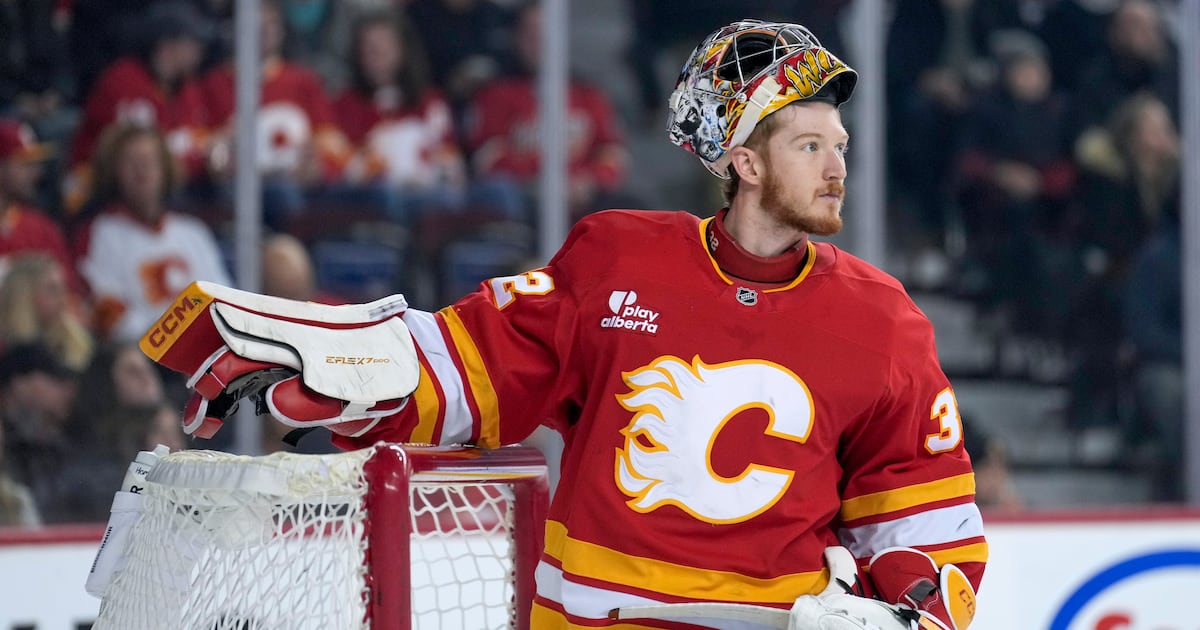 Calgary Flames leaning heavily on Dustin Wolf with Devin Cooley ill: 'It’s not ideal'