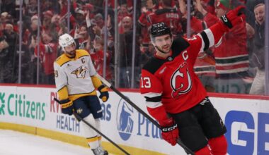 Devils Lose Hughes, Hischier Saves New Jersey in Overtime vs. Preds