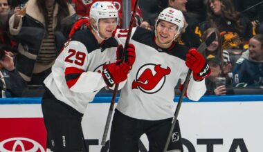 Hämeenaho Scores First NHL Goal as Devils Defeat Canucks in 5-4 Thriller