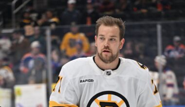 David Pastrnak's 3-point effort helps Bruins pound Oilers, end skid