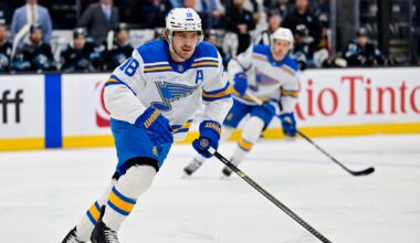 Blues' points leader Robert Thomas (lower body) out at least 2 weeks