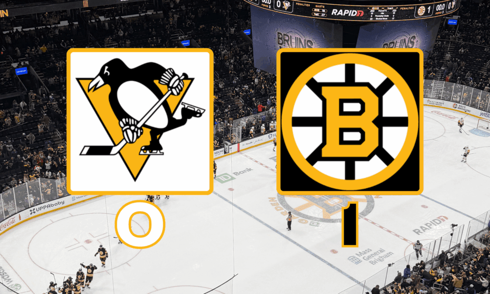 Penguins 0-1 Bruins January 11, 2026 at the TD Garden