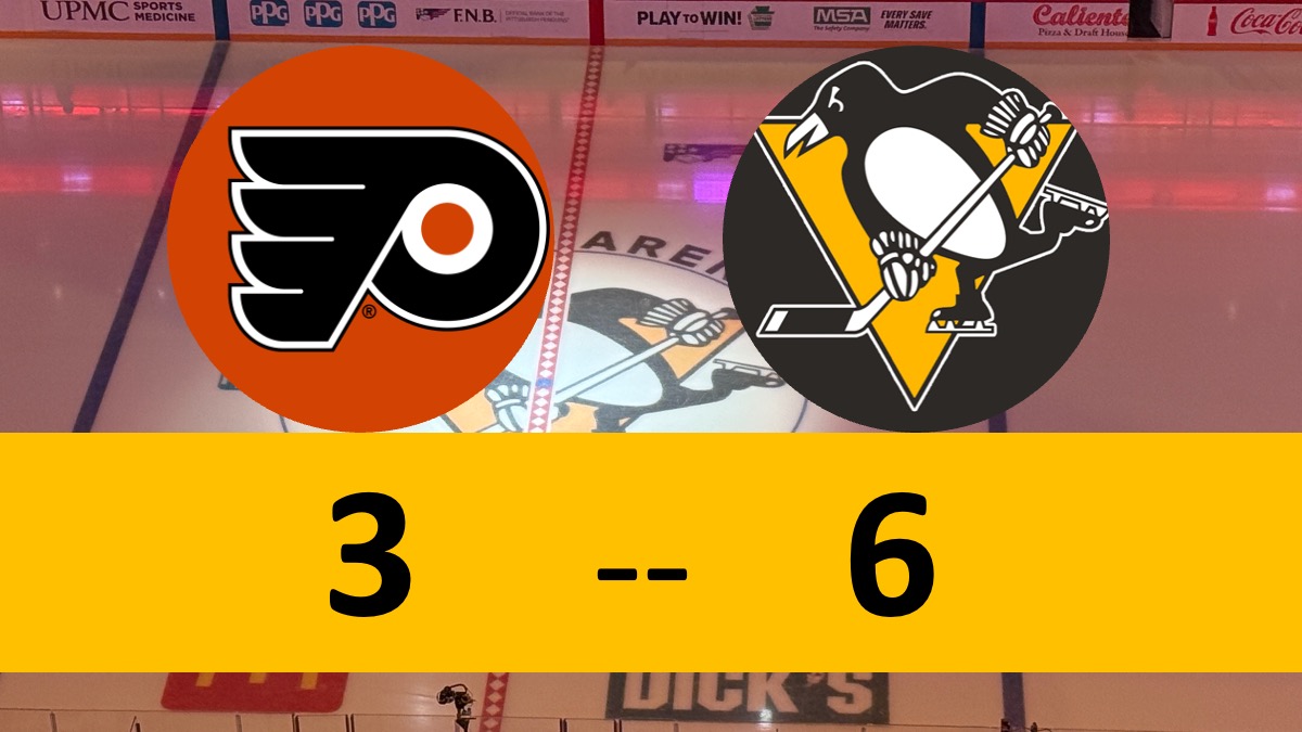 Penguins Stomp Flyers, Break Offensive Drought in Big Way