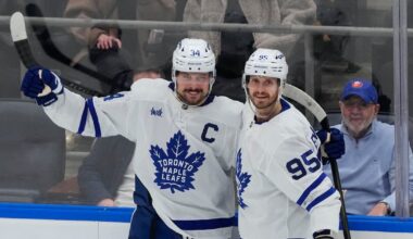 Matthews scores twice against Isles to pass Sundin for most goals in Maple Leafs’ franchise history