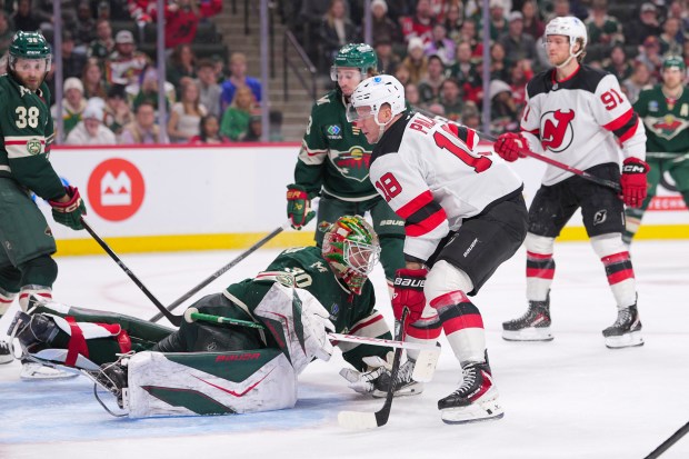 Jesper Wallstedt gives up a goal