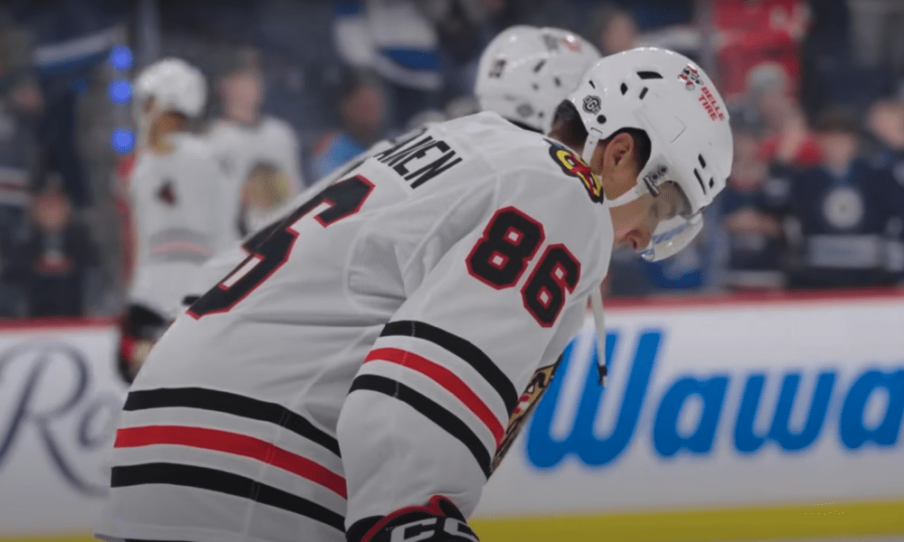 Chicago Blackhawks forward Teuvo Teravainen #86 pictured during the 2024-25 NHL Season.