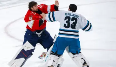 Panthers vs. Sharks goalie fight: Explaining what sparked brawl between Sergei Bobrovsky and Alex Nedeljkovic image