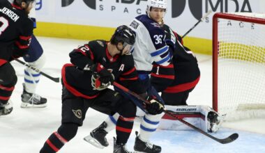 Puck to the face isn’t enough to stop Senators’ Chabot