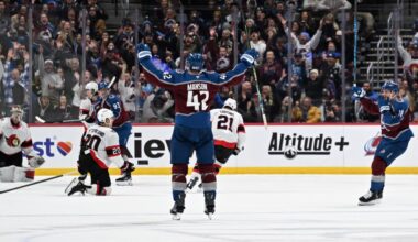 Colorado Avalanche defeat Ottawa 8-2 at Ball Arena