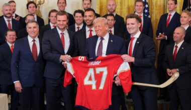 Stanley Cup champion Florida Panthers again feted at White House