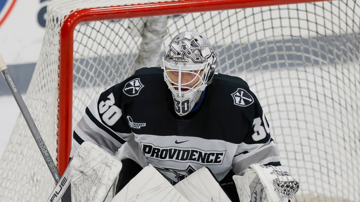 Freshman Jack Parsons stopped 46 of 47 shots to lead Providence to a sweep of Maine last weekend.