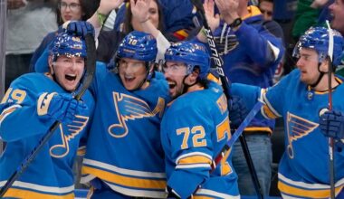 Blues beat Predators 3-2 as Buchnevich scores twice