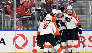 Denver Barkey scores first career NHL goal as Flyers beat Oilers – NBC10 Philadelphia