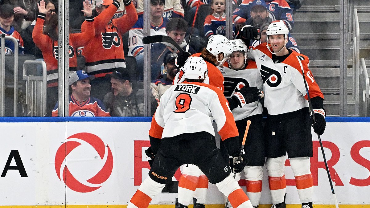 Denver Barkey scores first career NHL goal as Flyers beat Oilers – NBC10 Philadelphia
