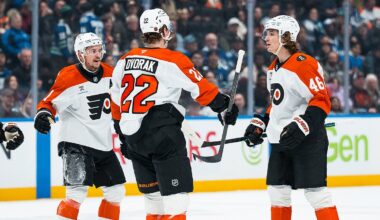 Trevor Zegras delivers Christian Dvorak an assist on new contract – NBC Sports Philadelphia