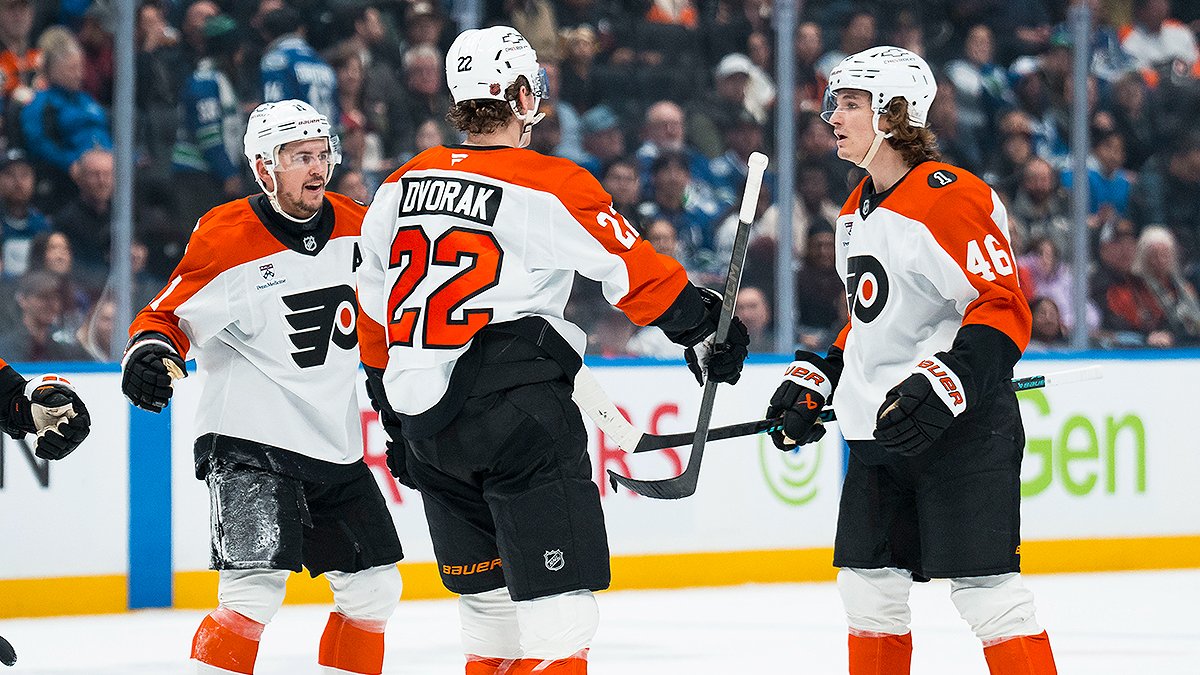 Trevor Zegras delivers Christian Dvorak an assist on new contract – NBC Sports Philadelphia