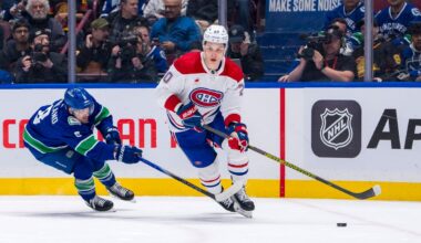 Sherwood out, Garland returns, and Tolopilo starts for Canucks vs. Canadiens