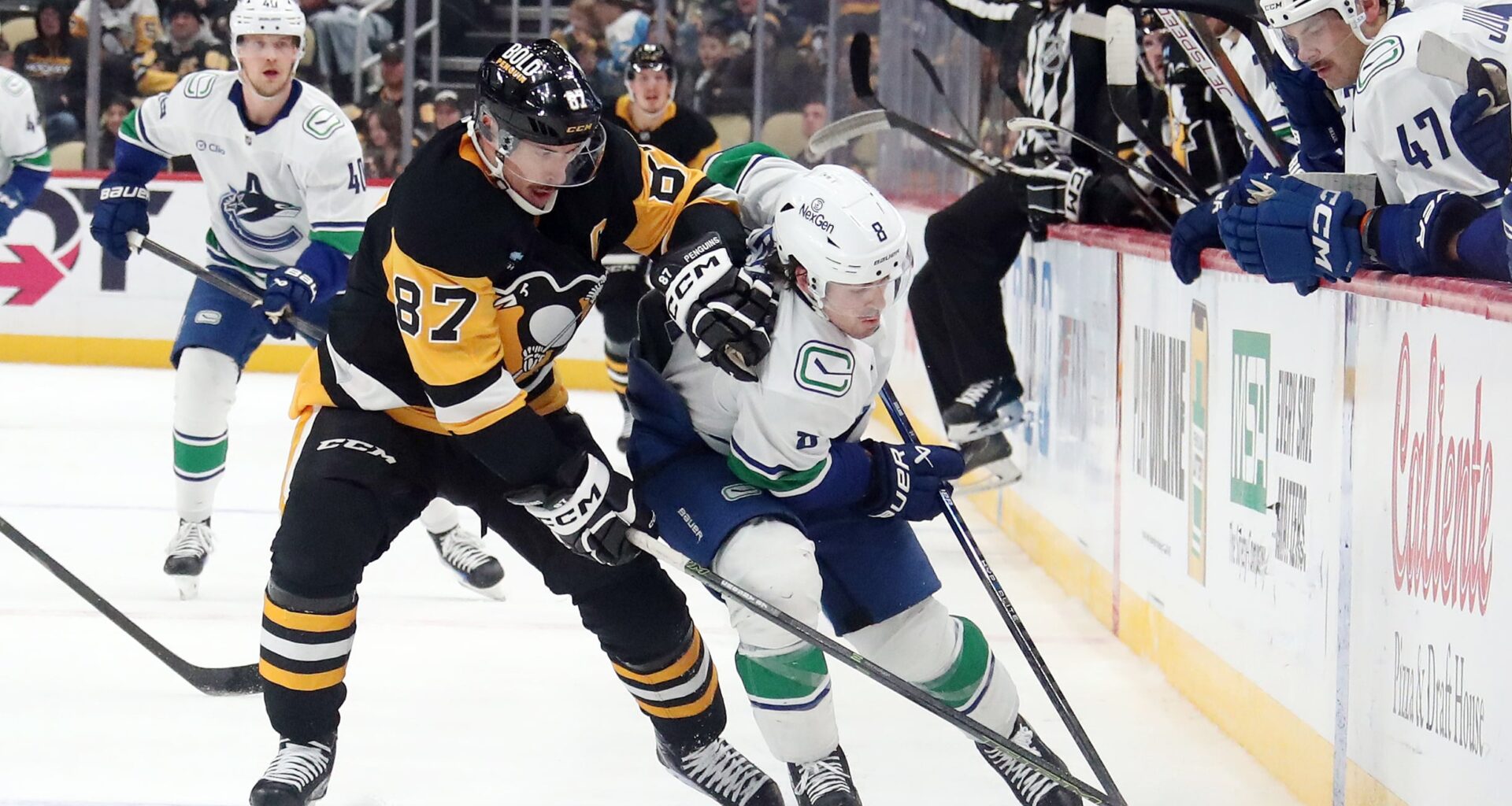 A Sunday Afternoon Showdown Features Penguins and Canucks