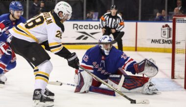 Rangers look to rebound after Shesterkin injury against Bruins
