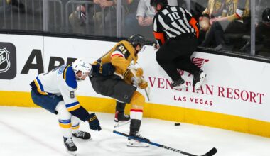 January 10 St. Louis Blues vs Vegas Golden Knights