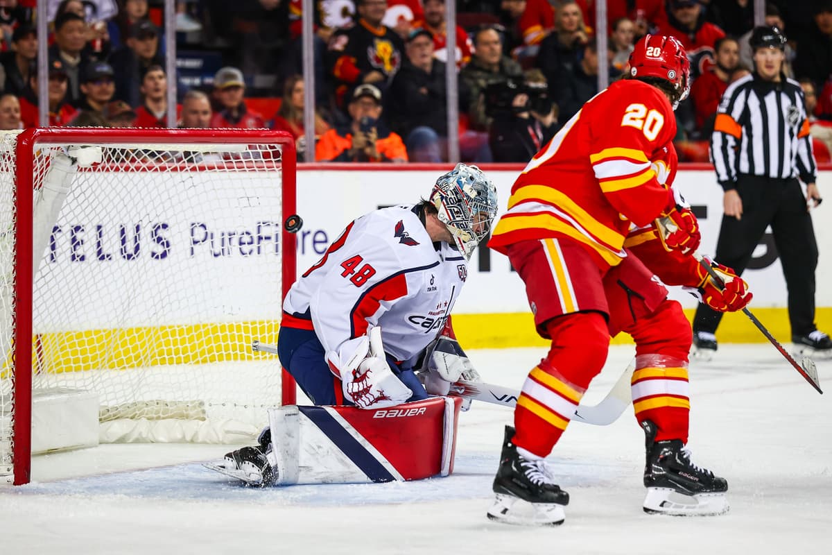 The Capitals visit the Saddledome (7pm MT, SN1)