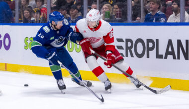 The Red Wings Host the Canucks for the Only Time this Season