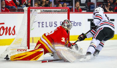 The Flames and Hawks Renew Acquaintances