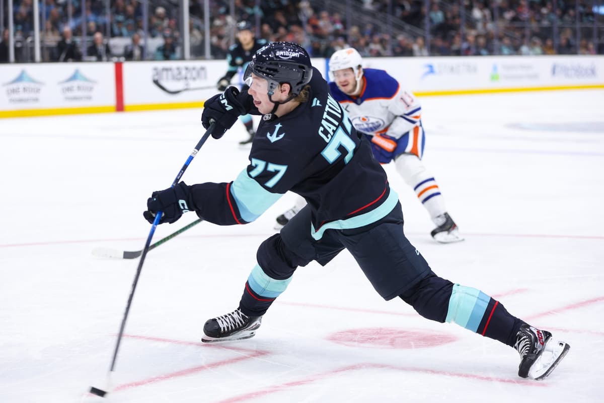 Kraken’s Berkly Catton exits game against Maple Leafs