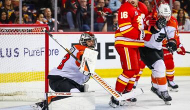 Flames close out 2025 with victory over Flyers