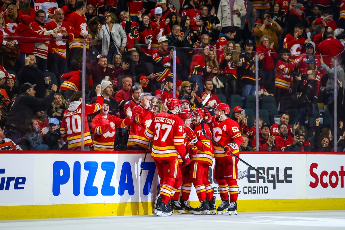 Flames give the Saddledome reason to celebrate with 5-1 victory over Flyers