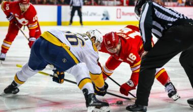 Flames slide back below .500 with uneven outing against Nashville