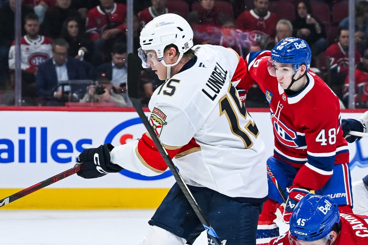 Panthers’ Anton Lundell fined for high-sticking Canadiens’ Alexandre Texier