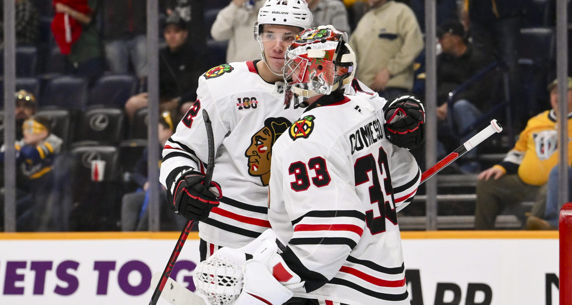 Short-Handed Hawks, Commesso Blank Preds 3-0 on Broadway