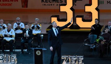 Bruins fans celebrate Zdeno Chara at number retirement ceremony – NBC Boston