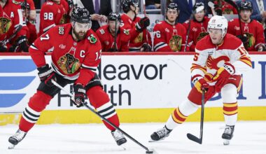 Flames close out road trip with victory in Chicago