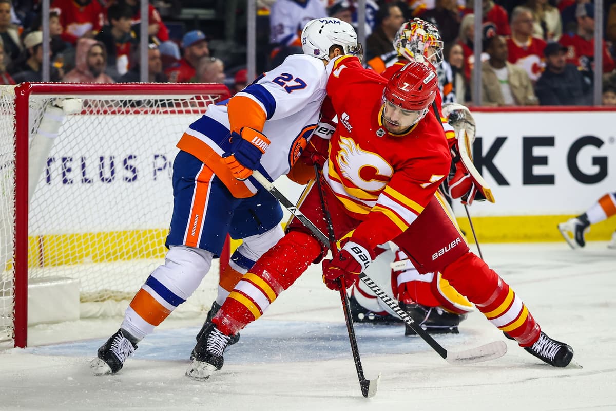 Flames triumph over Islanders in matinee