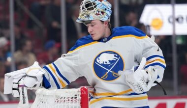 Sabres’ Ukko-Pekka Luukkonen leaves game against Leafs with lower-body injury
