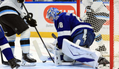 Vasilevskiy wins goaltending duel as Lightning top Mammoth, 2-0