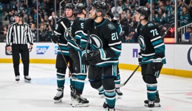 Sharks Surpass Last Year's Win Total In Just 42 Games, Beat Jackets 5-2