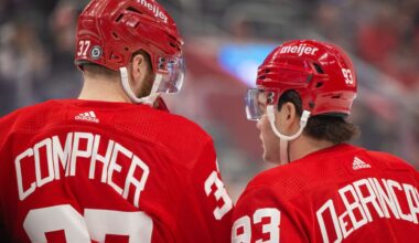 Compher, DeBrincat, Detroit red wings