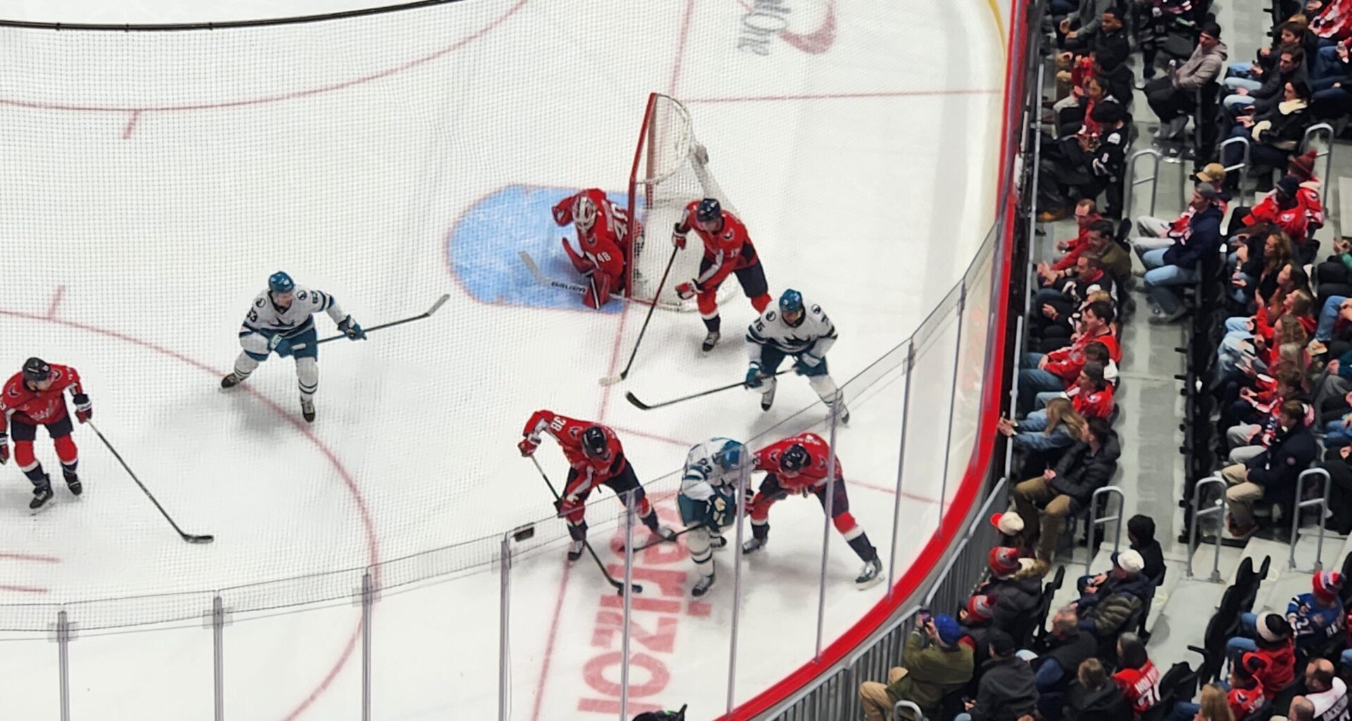 Second Period Surge Pushes Sharks Past Capitals