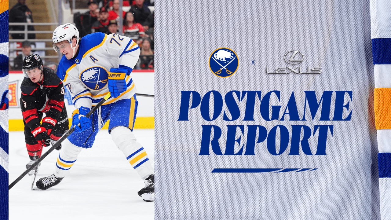 Sabres can’t solve Bussi in 2-1 loss to Hurricanes