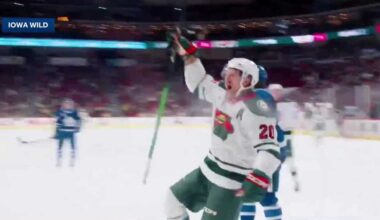 Mayhew ties Iowa Wild points record, nears top spot outright