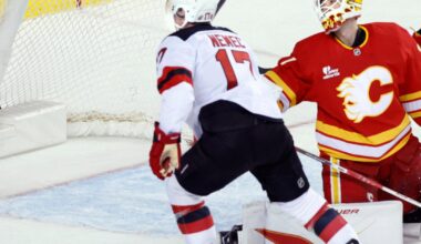 Simon Nemec scores in OT to lift the Devils past the Flames, 2-1