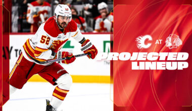 Projected Lineup - Flames @ Blackhawks