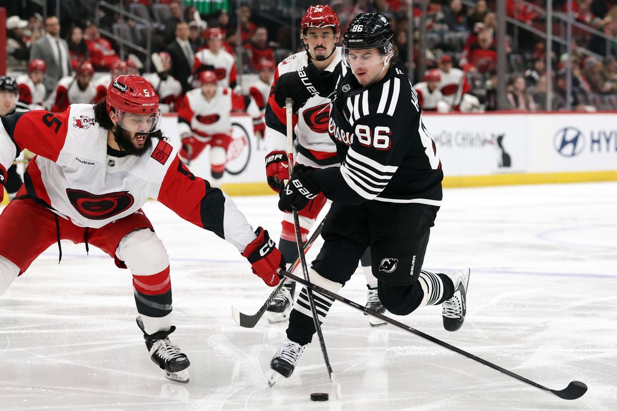 Devils' Jack Hughes leaves game with injury 2 weeks before US opens pl...